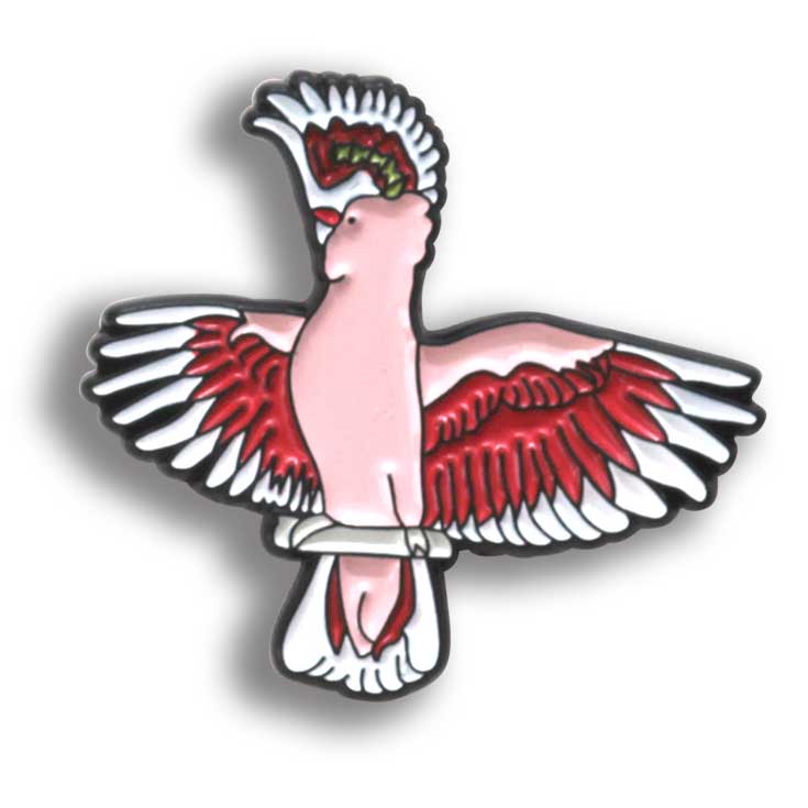 Enamel Pin | Major Mitchell's Cockatoo