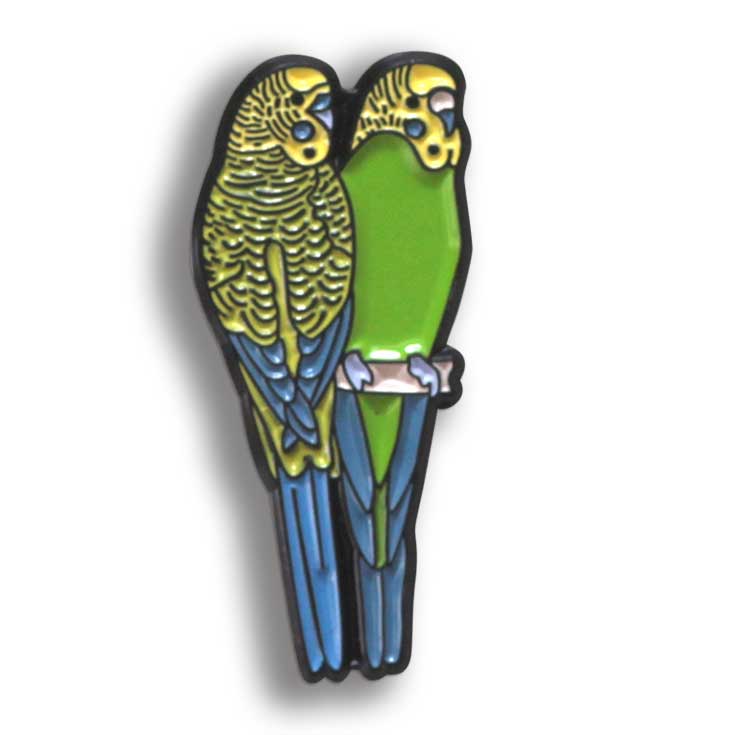 Enamel Pin | Budgerigars