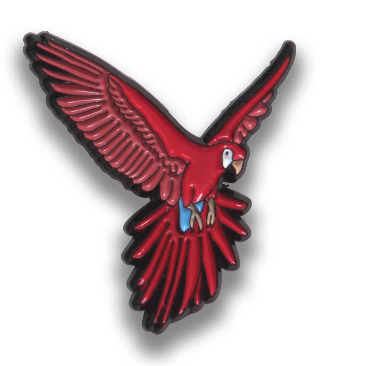 Enamel Pin | Scarlet Macaw