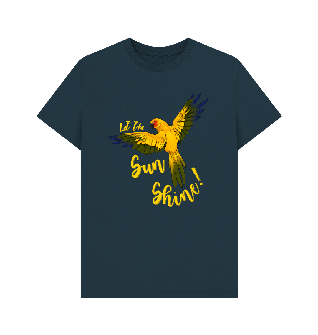 Denim Blue Let the Sun Shine Organic Cotton Tee