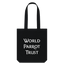WPT Logo Organic Cotton Tote Bag | Black